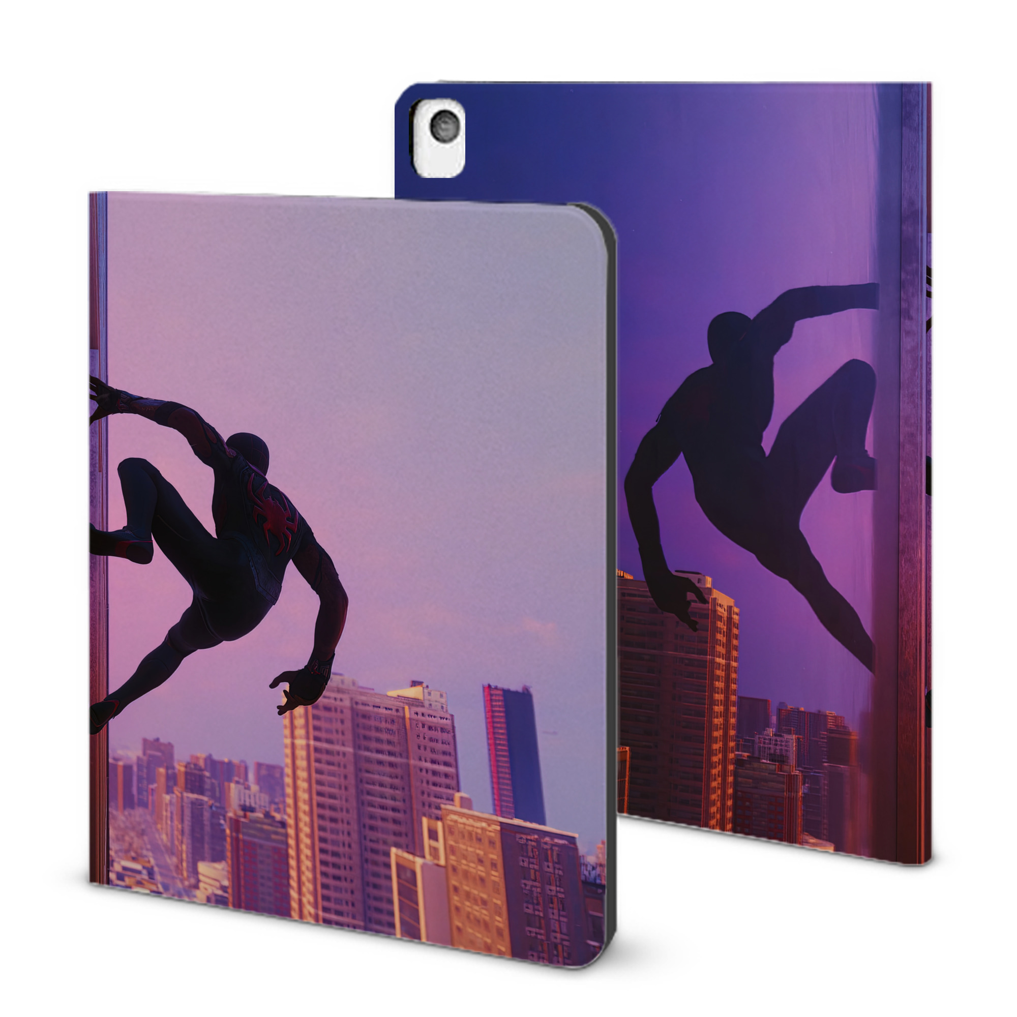 （画像用） Spider Man スパイダーマン IPadケース ペンホルダー付き ブックスタイルデザイン